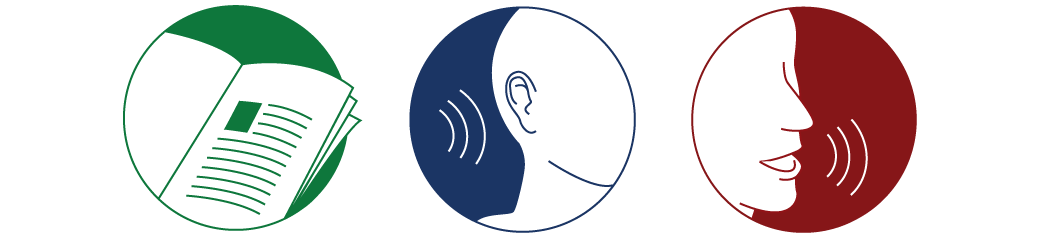 Reading, Listening and Speaking icon