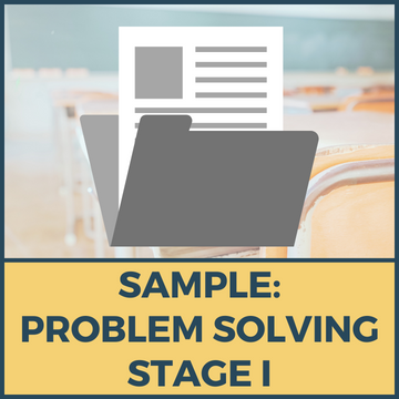 Sample: Problem Solving Stage 1